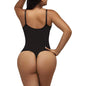 Super Sale V Neck Spaghetti Strap Bodysuit Compression Body Suits Open Crotch Shapewear Slimming Body Shaper Smooth Out Bodysuit